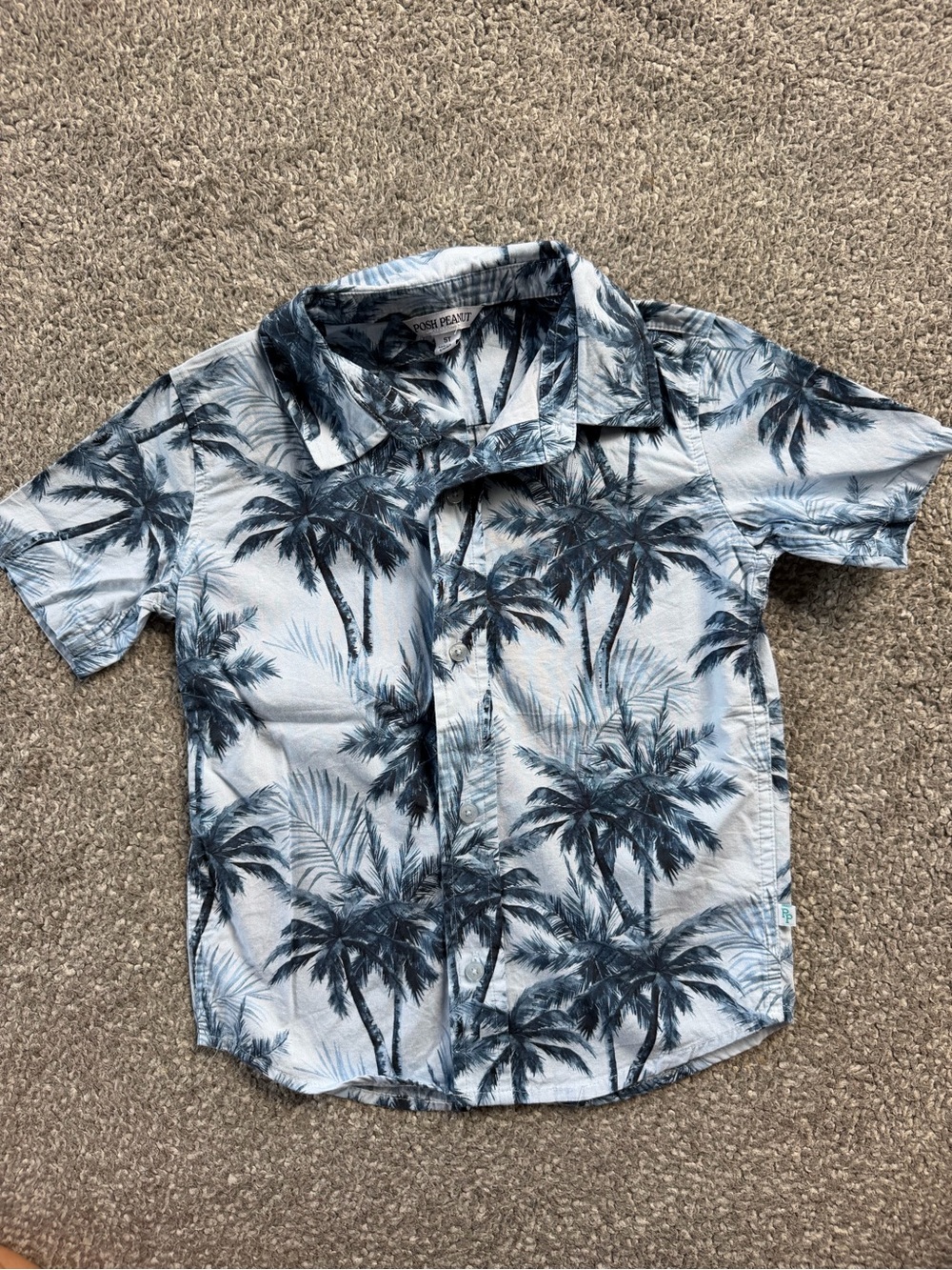 Posh Peanut Tropical Button-Up Shirt